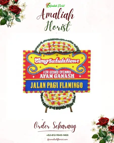 Sewa Papan Bunga Paket Pernikahan Bekasi